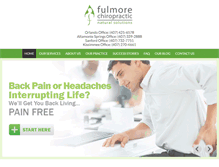 Tablet Screenshot of fulmorechiropractic.com